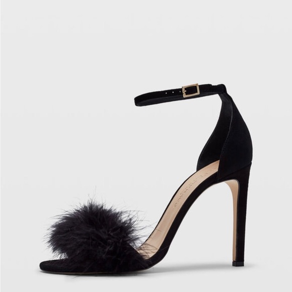 Club Monaco Suede Feather Heels - Picture 3 of 7